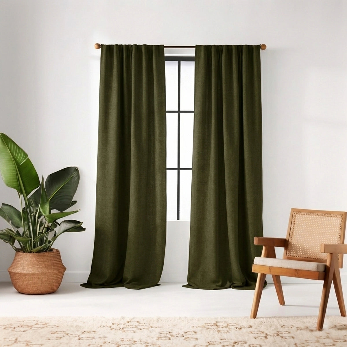 Forest Luxury Plush Drape