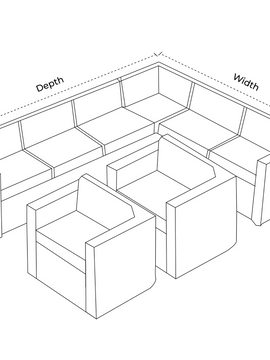 Custom Outdoor Full Sectional Set Covers