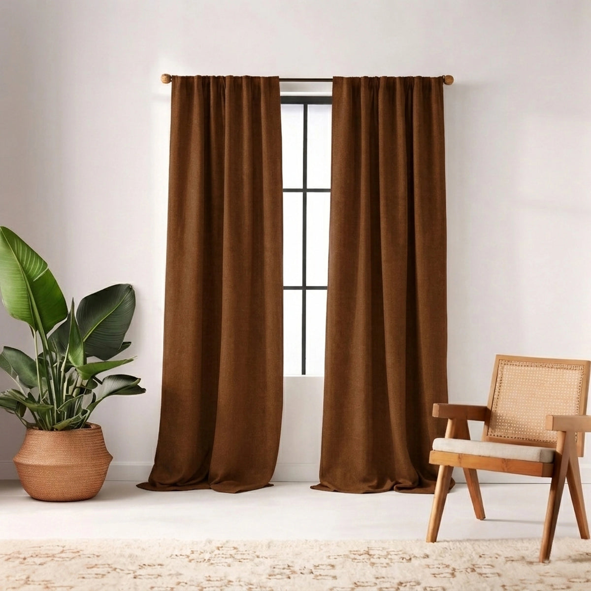 Ginger Luxury Plush Drape