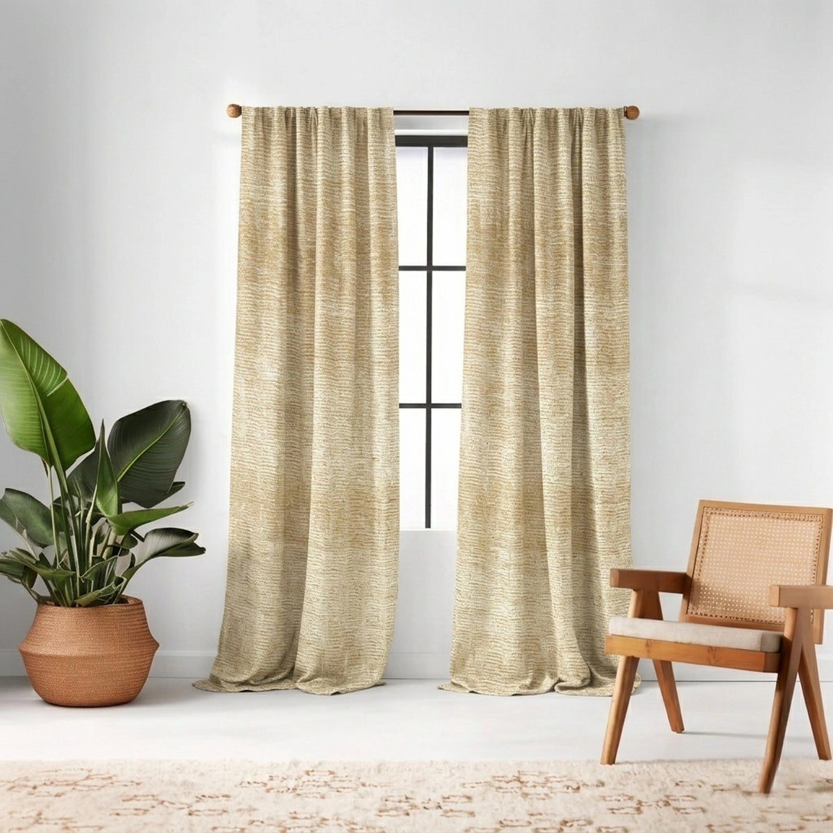 Dreamscape Gold Shimmer Curtain
