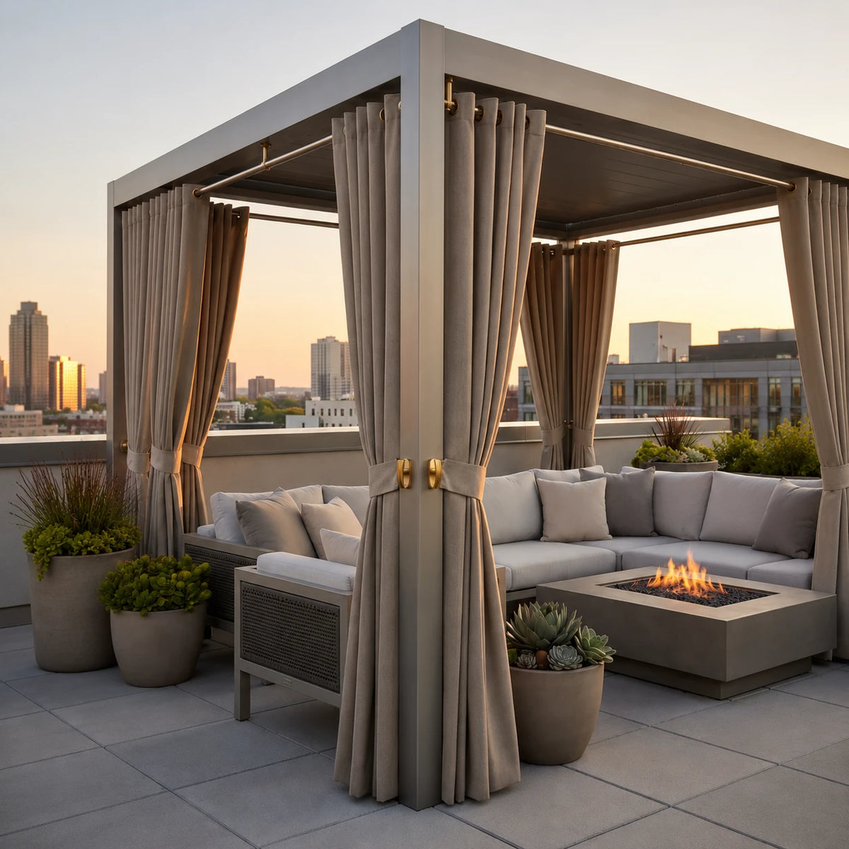 Custom Outdoor Curtains – Sunbrella Patio & Pergola Drapes - view 4