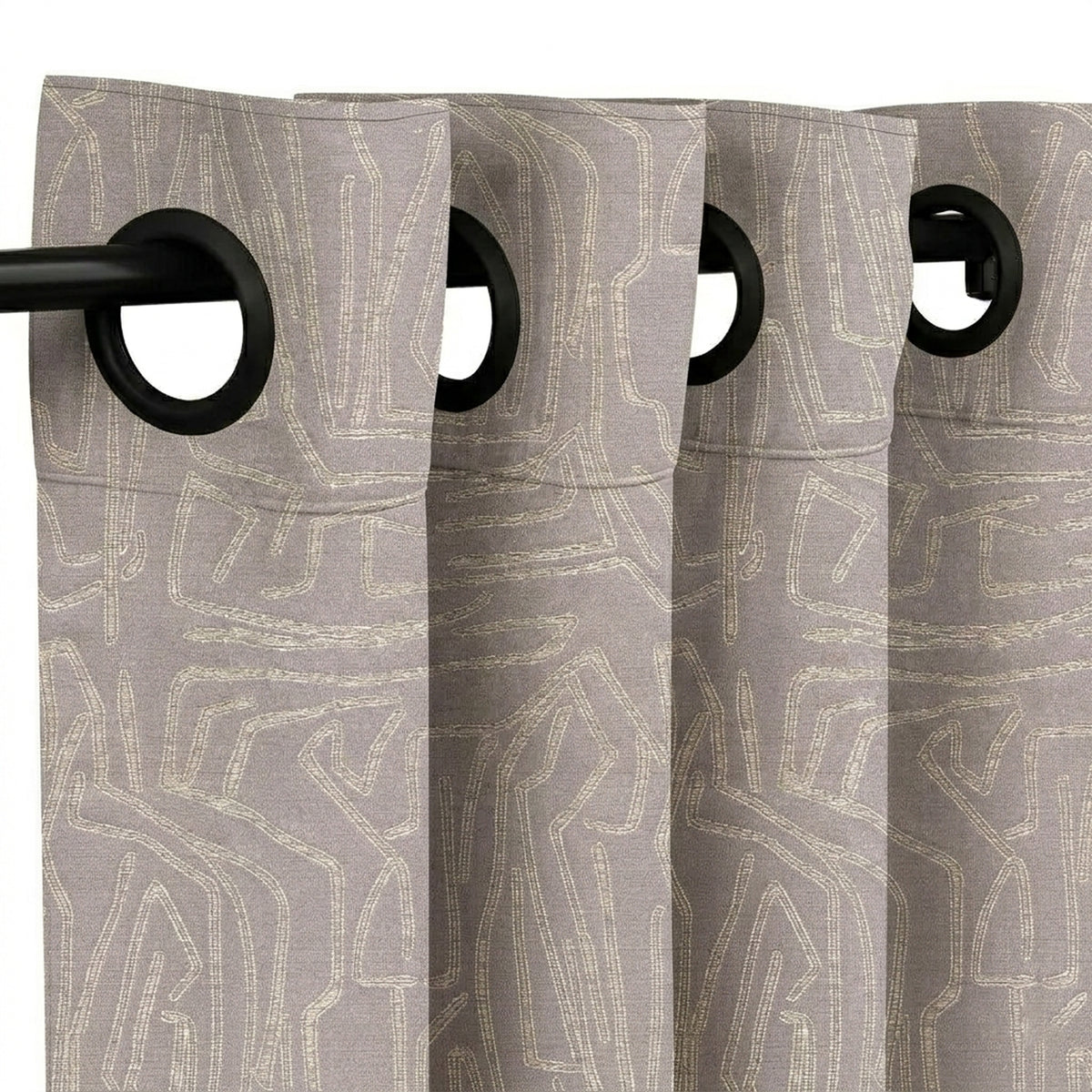 Granite Lineart Jacquard Curtain - view 4