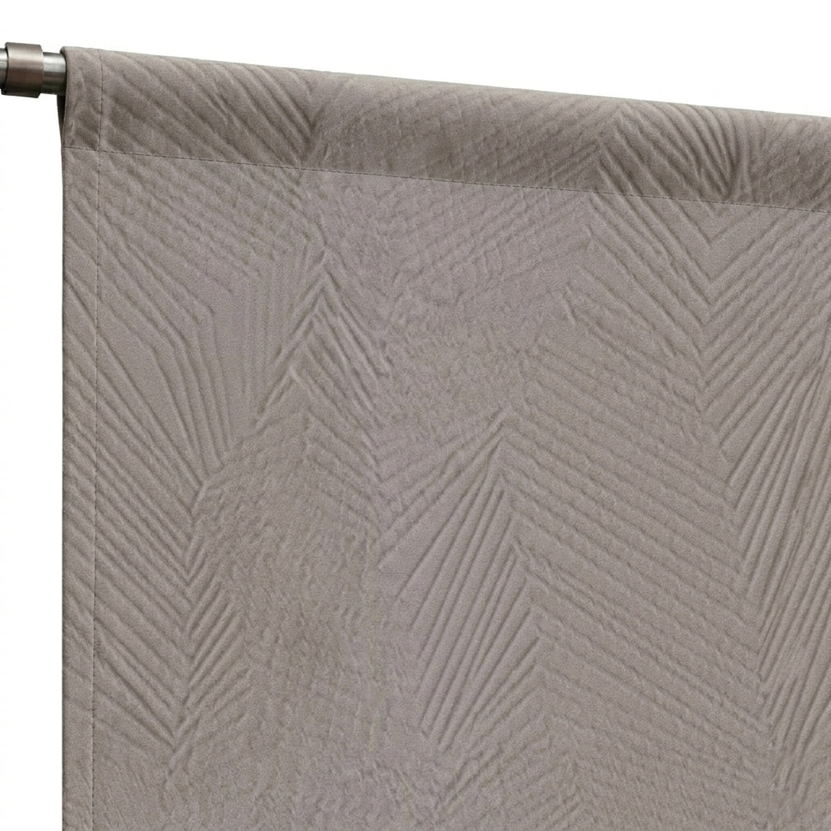 Grey Abstraction Woven Curtain - view 6