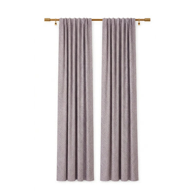 Arrow Grey Textured Curtain - Secondary image
