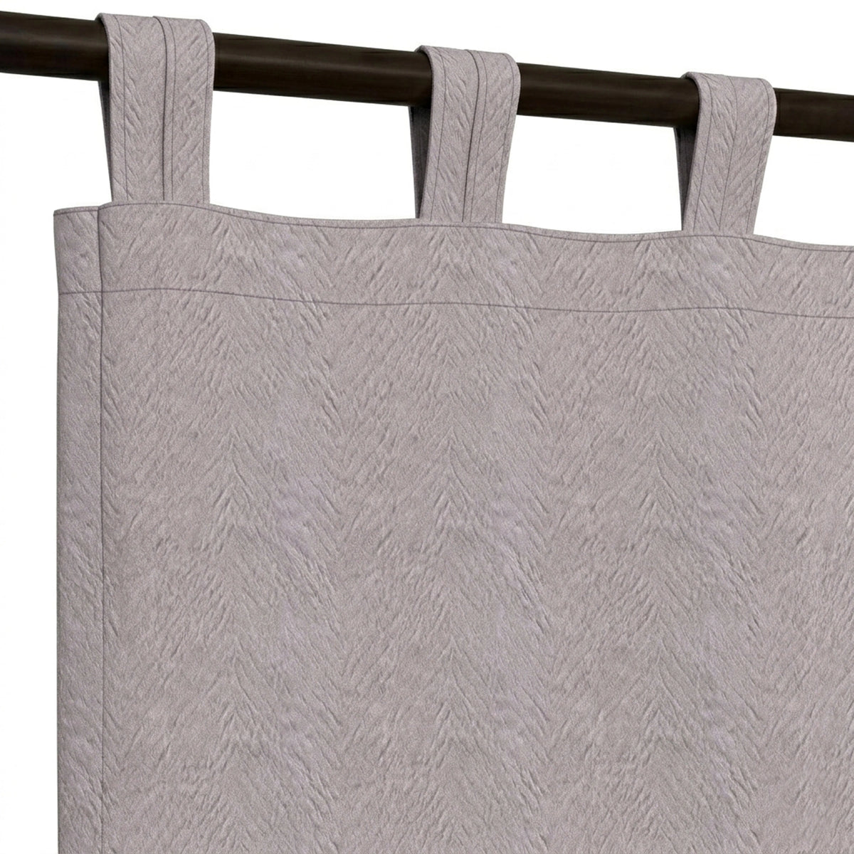 Arrow Grey Textured Curtain - view 5