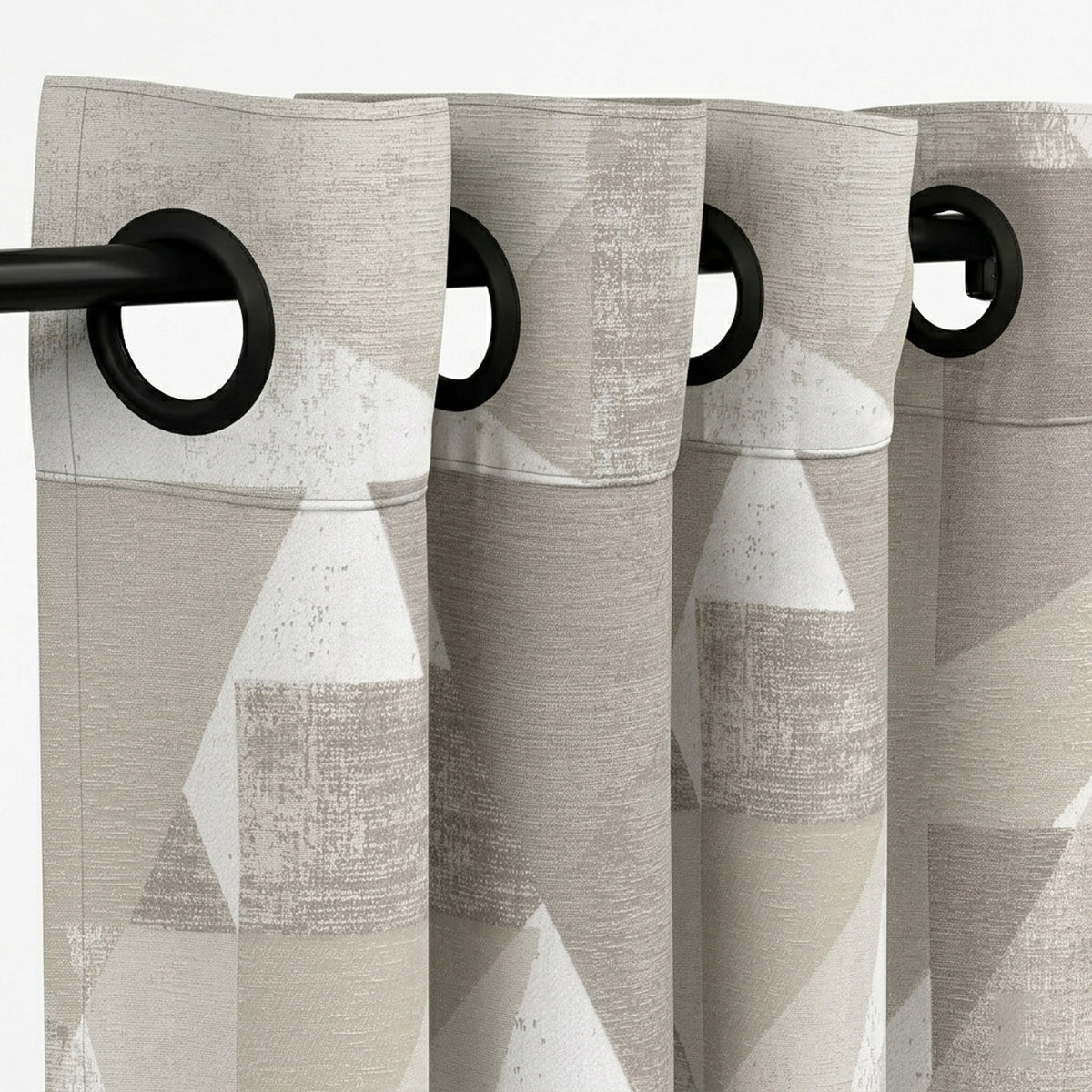Hemp Hemp-Look Jacquard Curtain - view 4