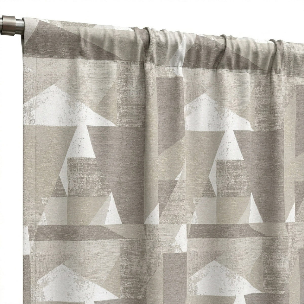Hemp Hemp-Look Jacquard Curtain - view 6
