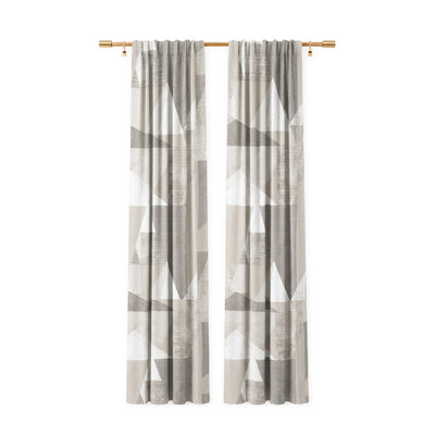 Hemp Hemp-Look Jacquard Curtain - Secondary image