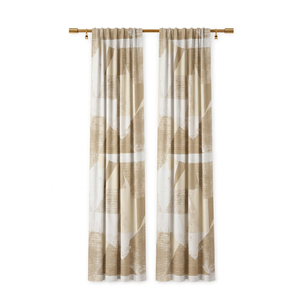Honey Gold Picasso Jacquard Curtain - view 2