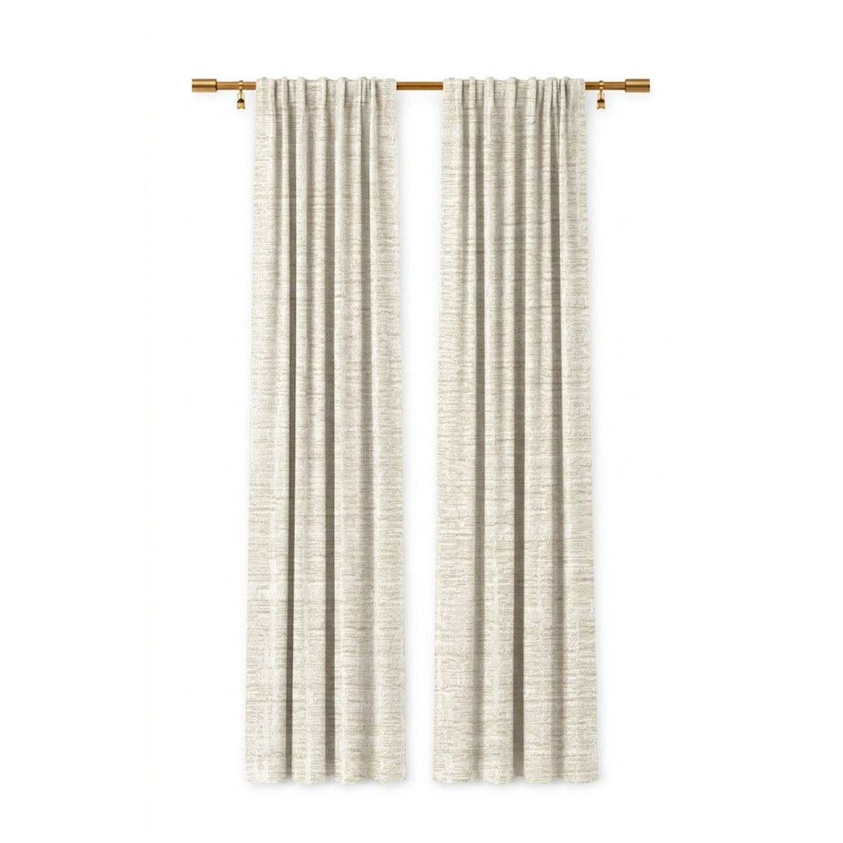 Graphic Ivory Weave Curtain - view 2