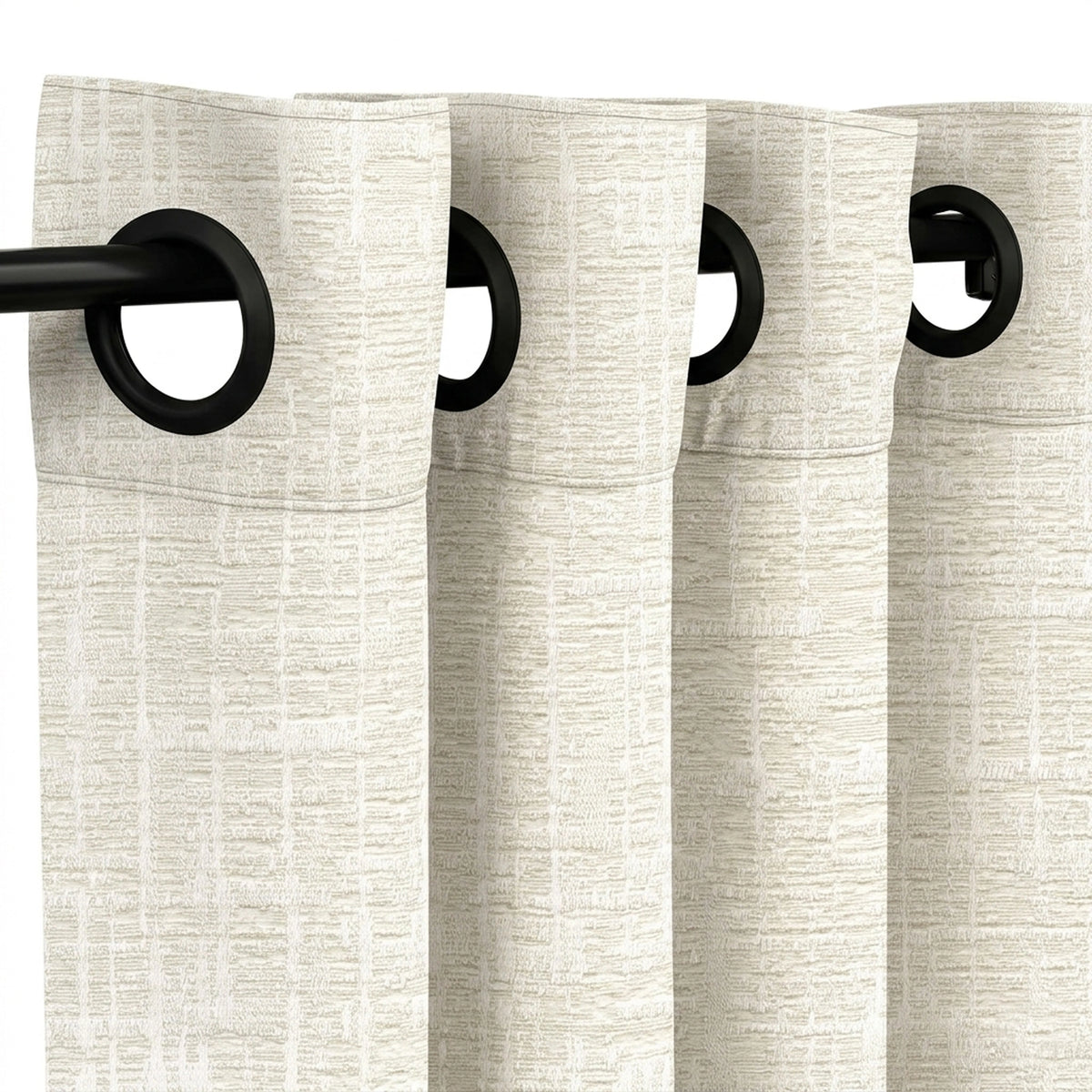 Graphic Ivory Weave Curtain - view 4
