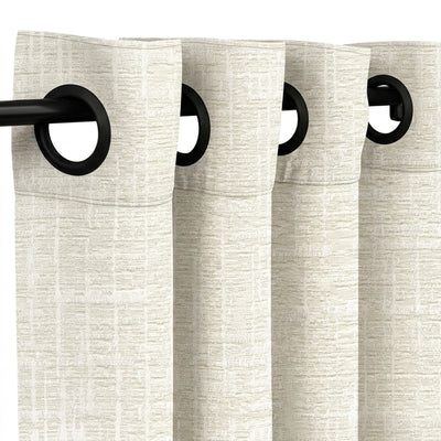 Graphic Ivory Weave Curtain - alternate view