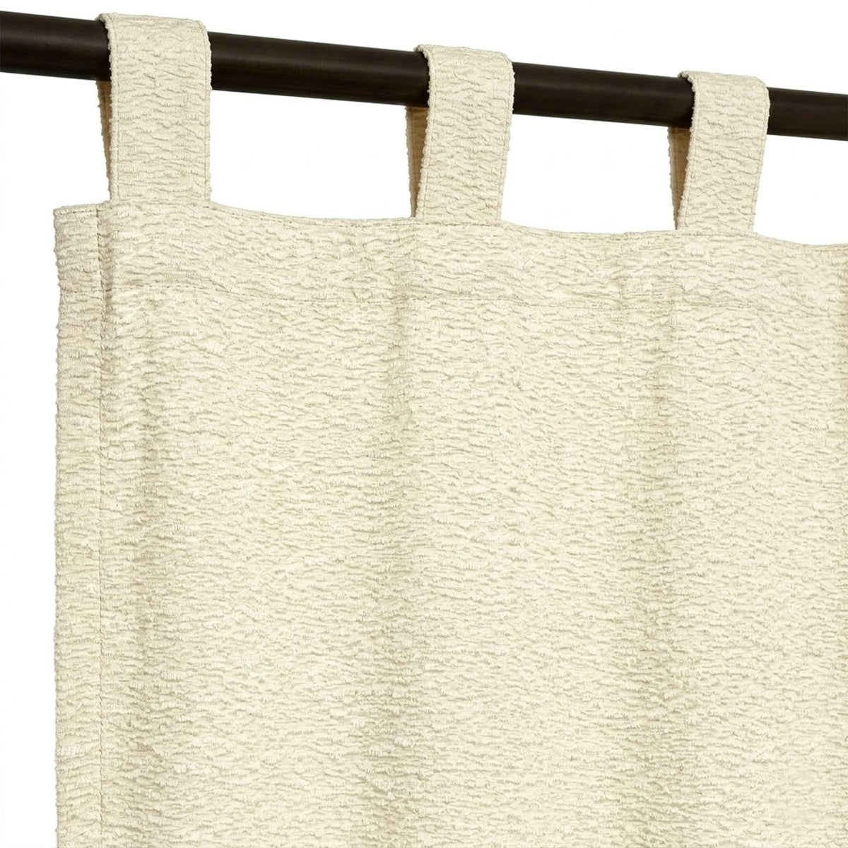 Snow Storm Ivory Textured Curtain - view 5