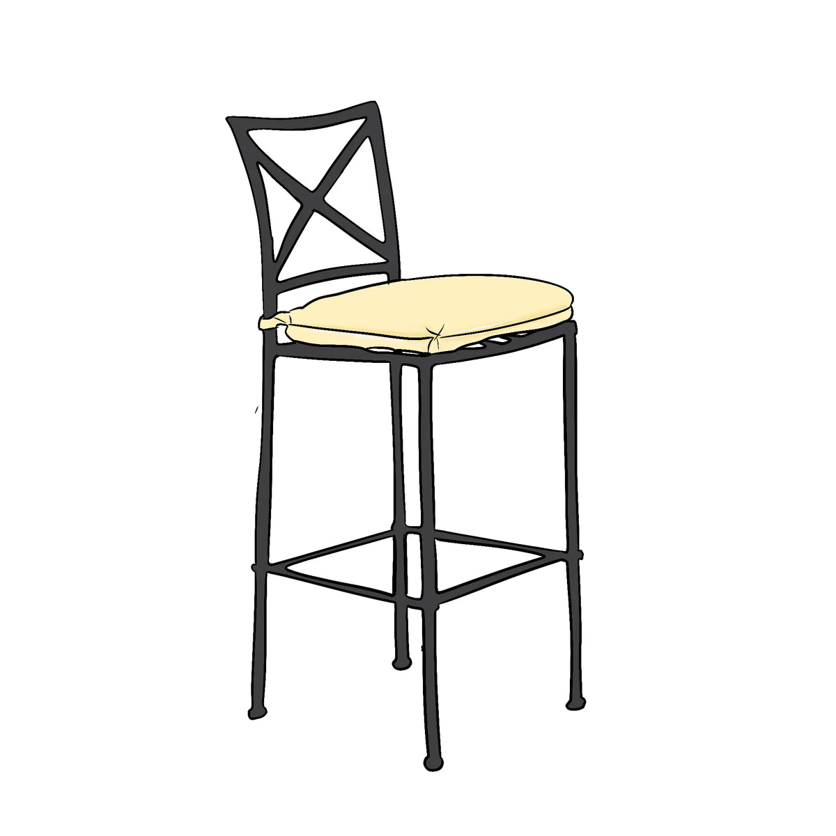 Brown Jordan Venetian Bar Stool Replacement Cushions | ZIPCushions