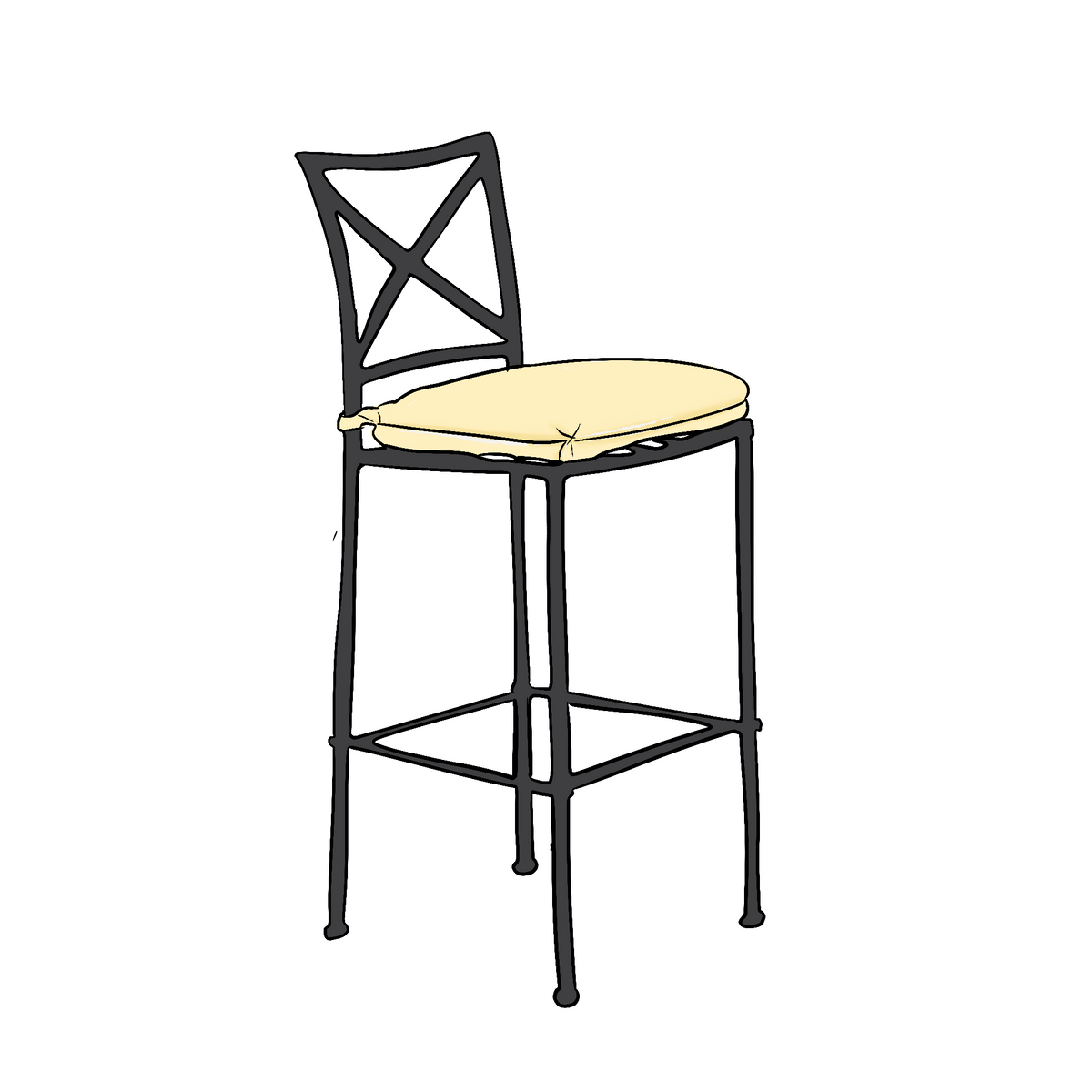 Brown Jordan Venetian Bar Stool Cushions