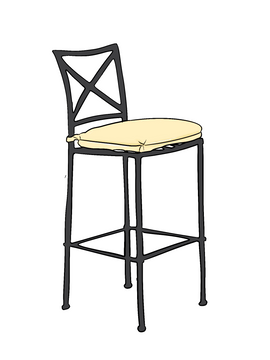 Brown Jordan Venetian Bar Stool Replacement Cushions | ZIPCushions