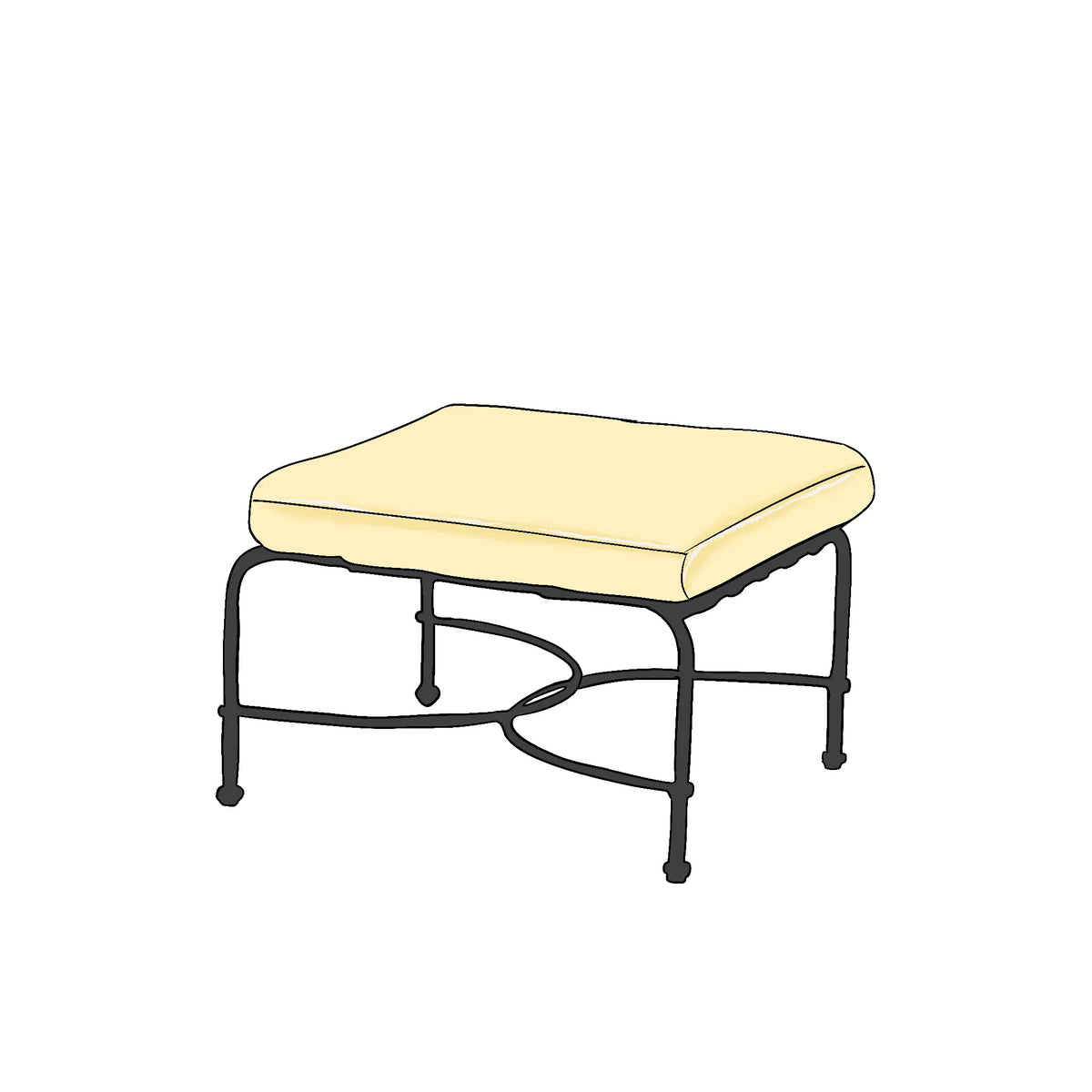 Brown Jordan Venetian Ottoman Replacement Cushions |  ZIPCushions