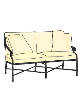 OW Lee Venetian Loveseat Replacement Cushions