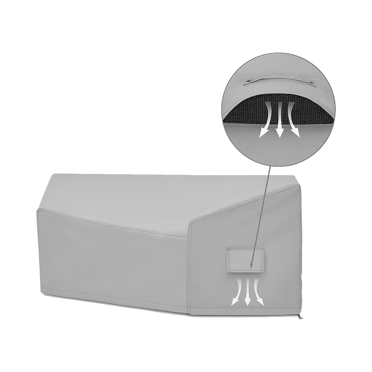 Custom L Shape Couch Covers - Style 1