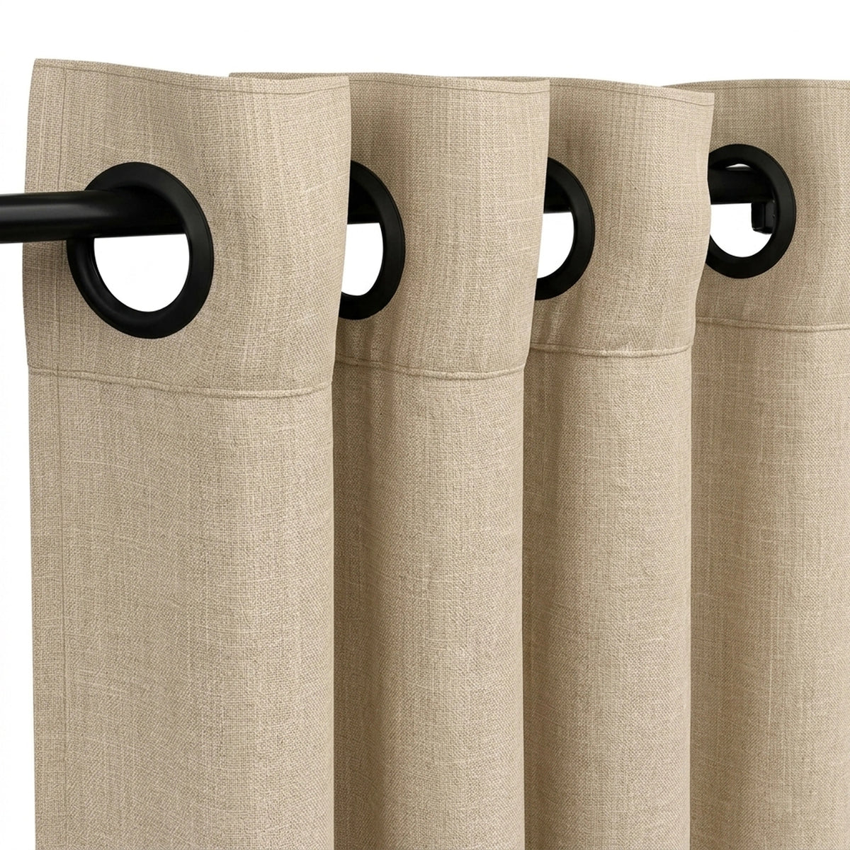 Custom Linen Matte Sheer Curtain - view 4