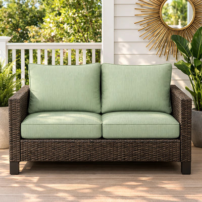 Custom Outdoor Loveseat Cushion - alternate view