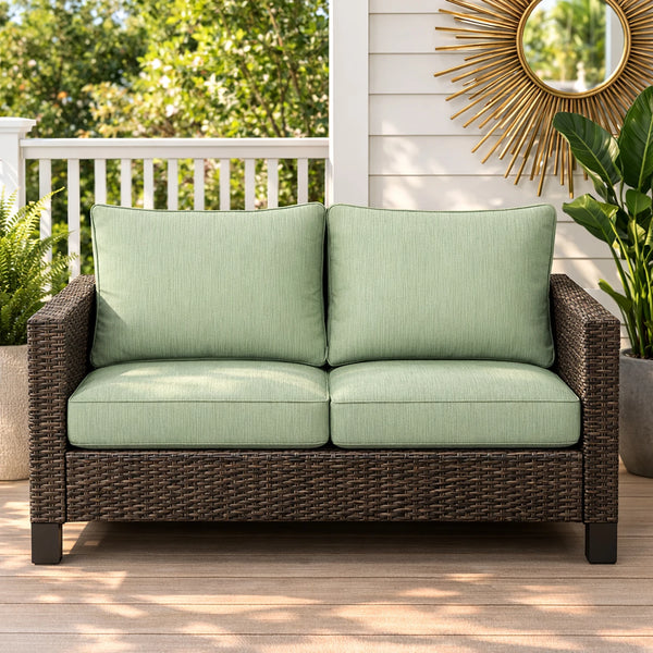 Custom Outdoor Loveseat Cushion - Hover Image