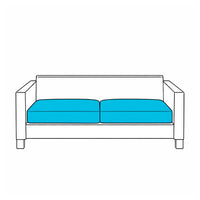 Custom Outdoor Loveseat Cushion