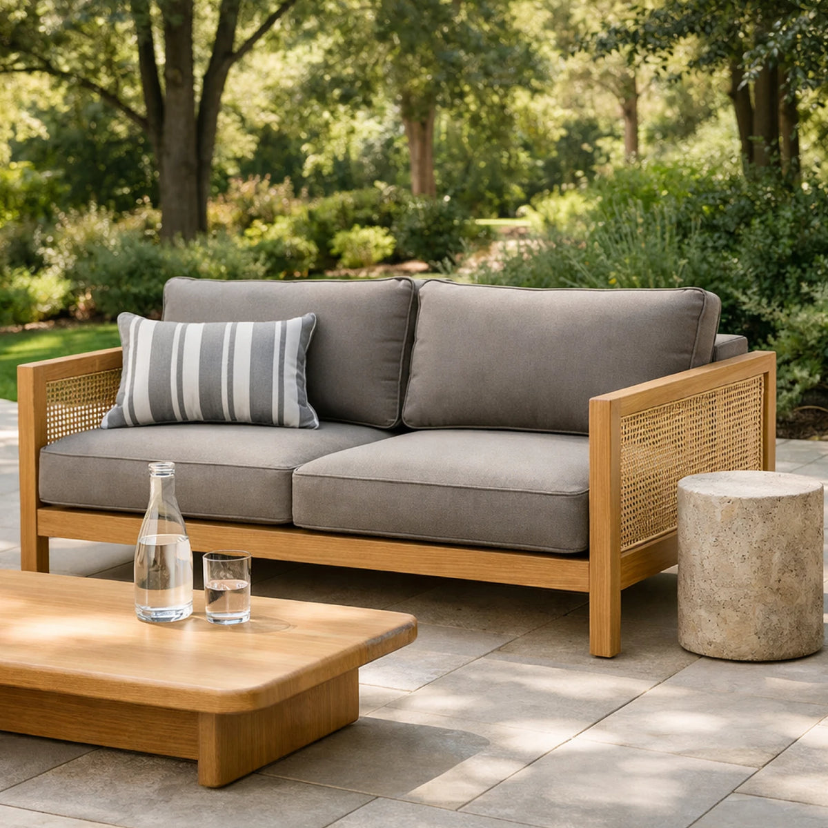 Custom Outdoor Loveseat Cushion - Image 3 | ZIPCushions - view 3