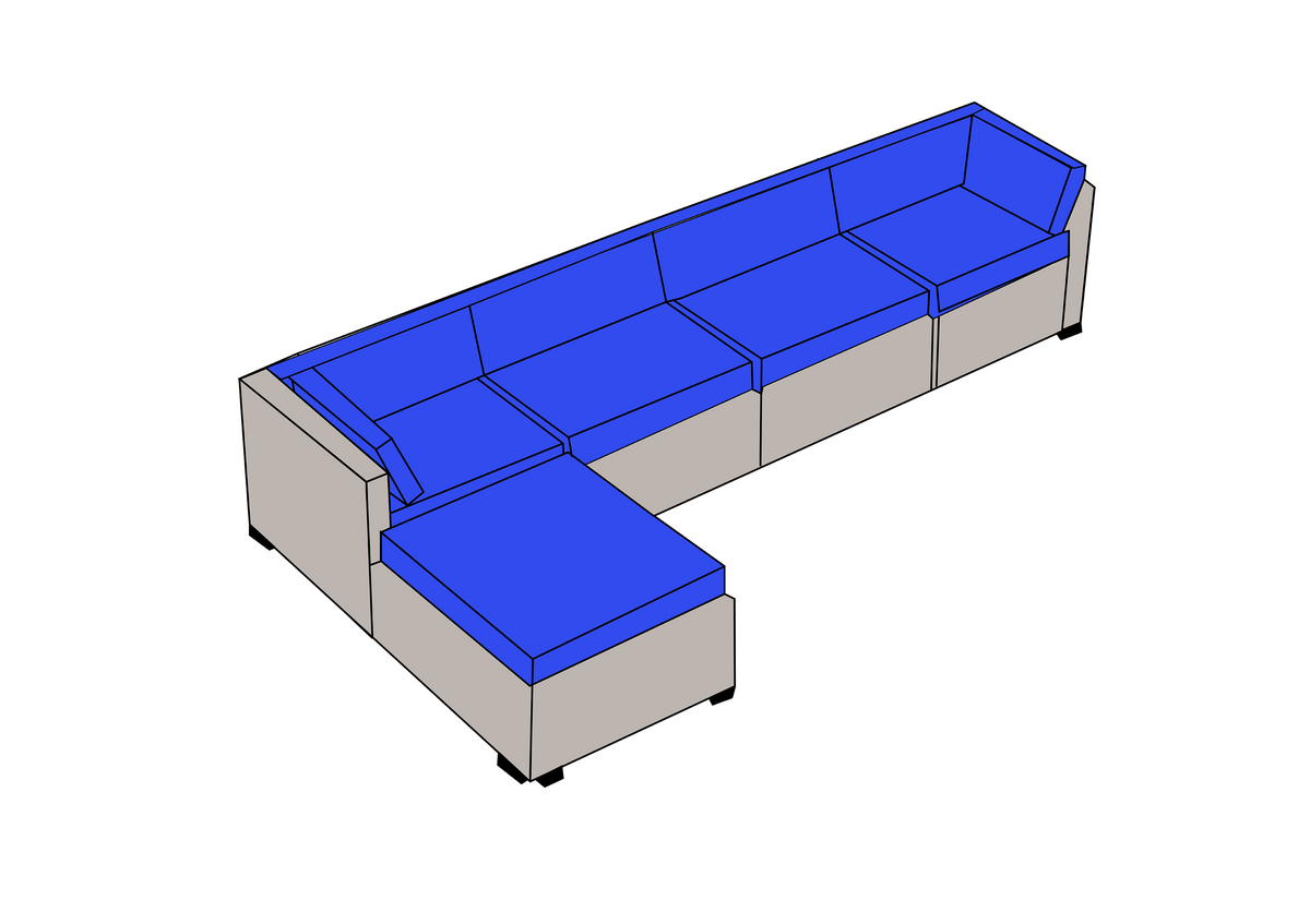 Sectional Sofa - L-Shape Covers