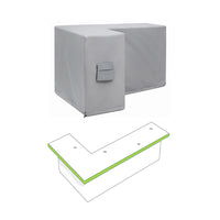 Custom L Shape Bar Island Cover - Style 2