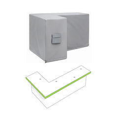 Custom L Shape Bar Island Cover - Style 2