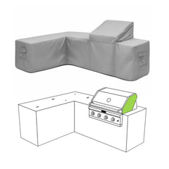 Custom L Shape Island Kitchen Cover – Right