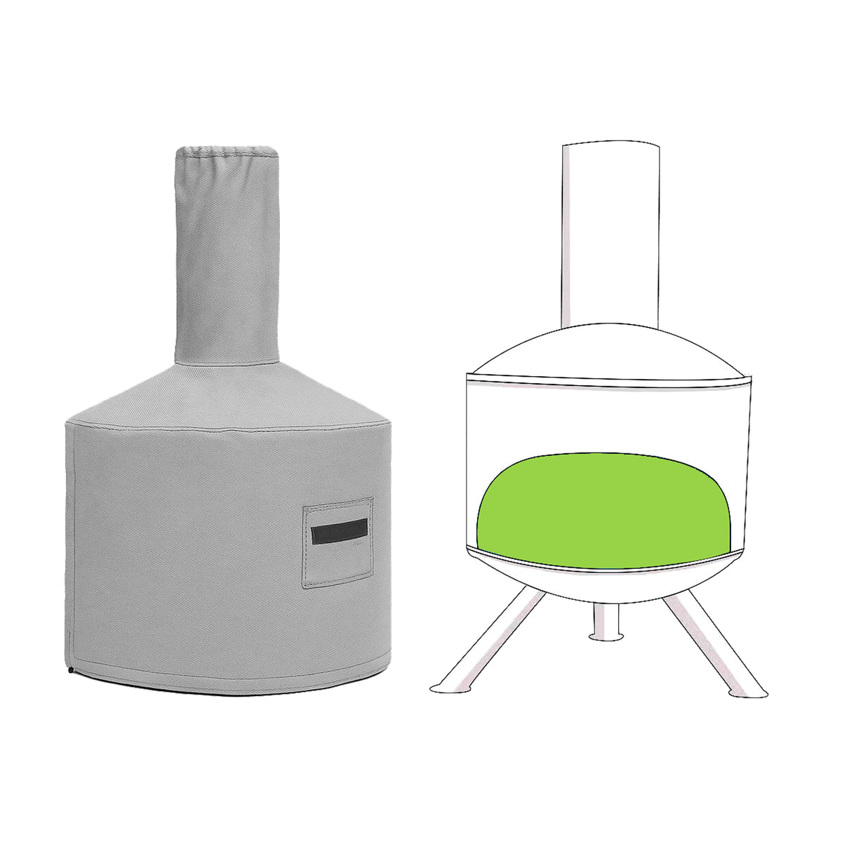 Custom Modern Chiminea Covers