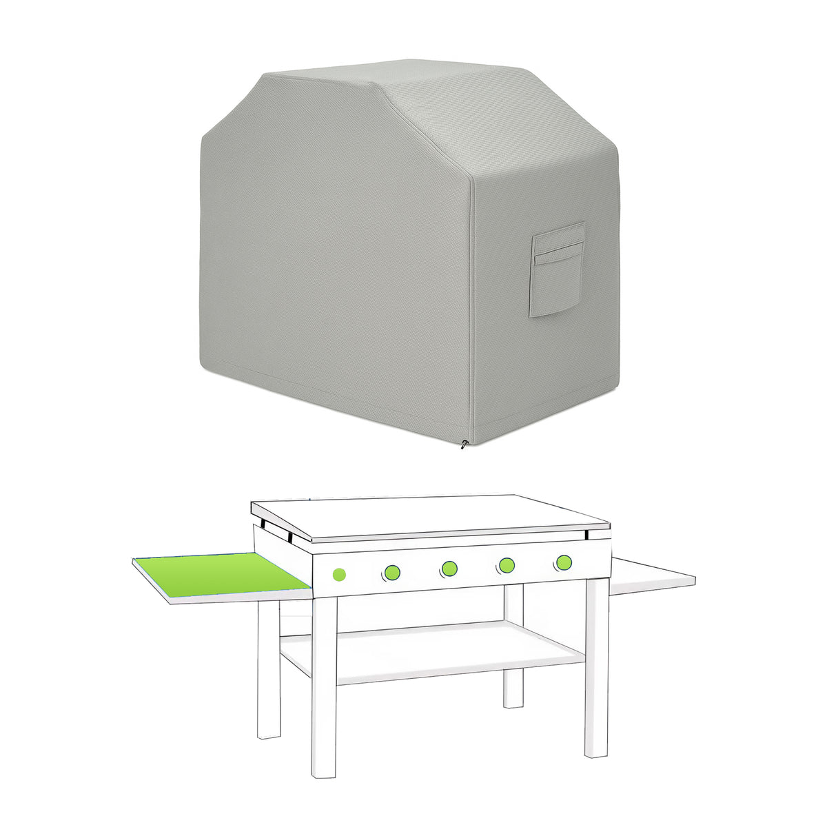 Custom Griddle Cover - Style 1