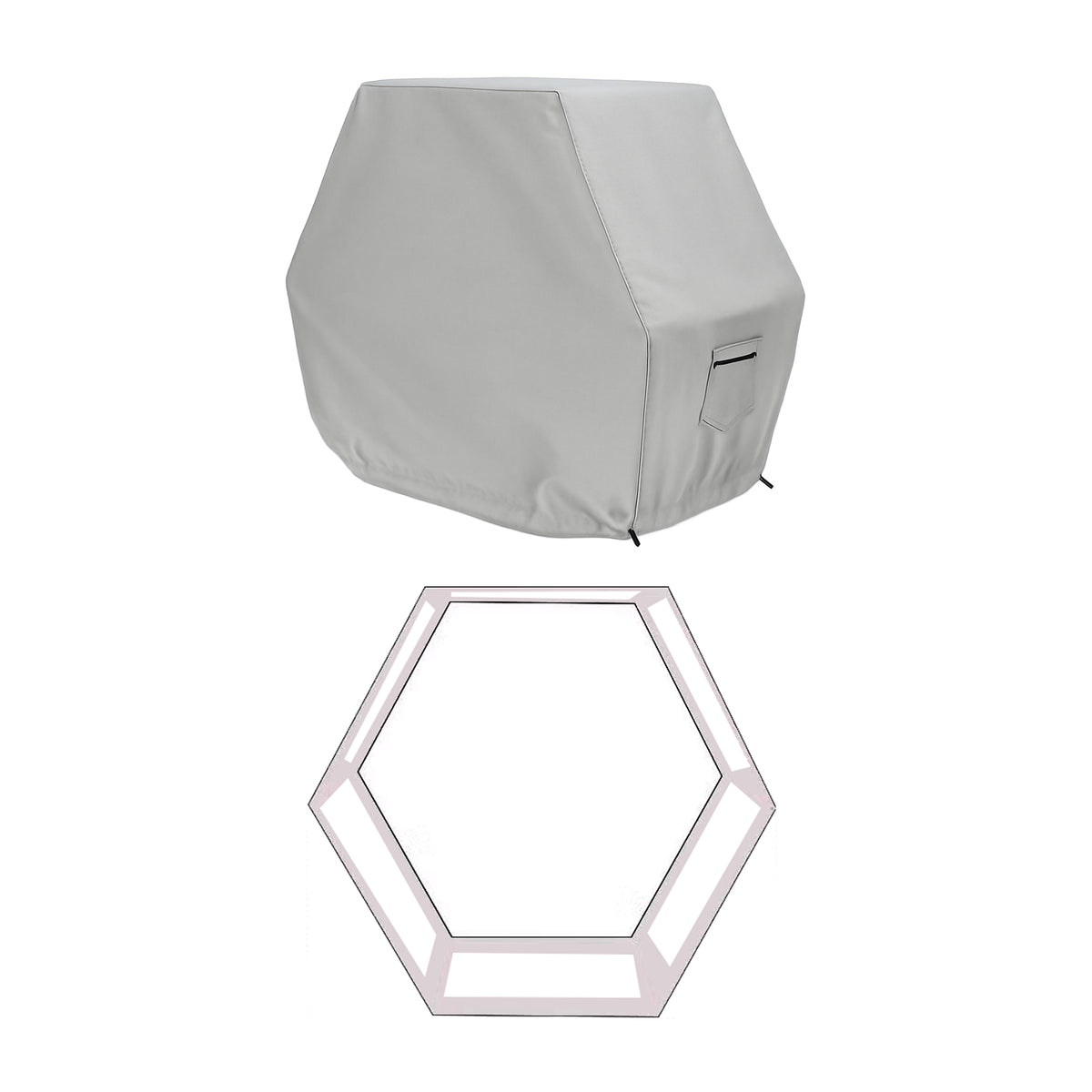 Custom Hexagonal Firewood Rack Cover