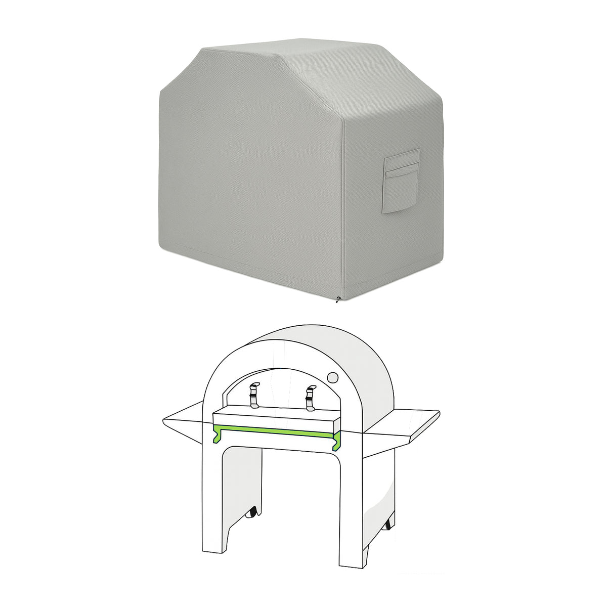 Custom Counter Top Pizza Oven Cover