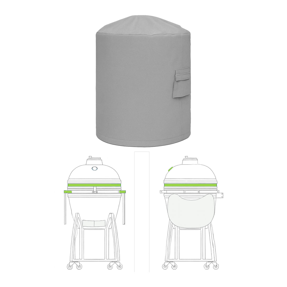 Custom Kamado Grill Cover