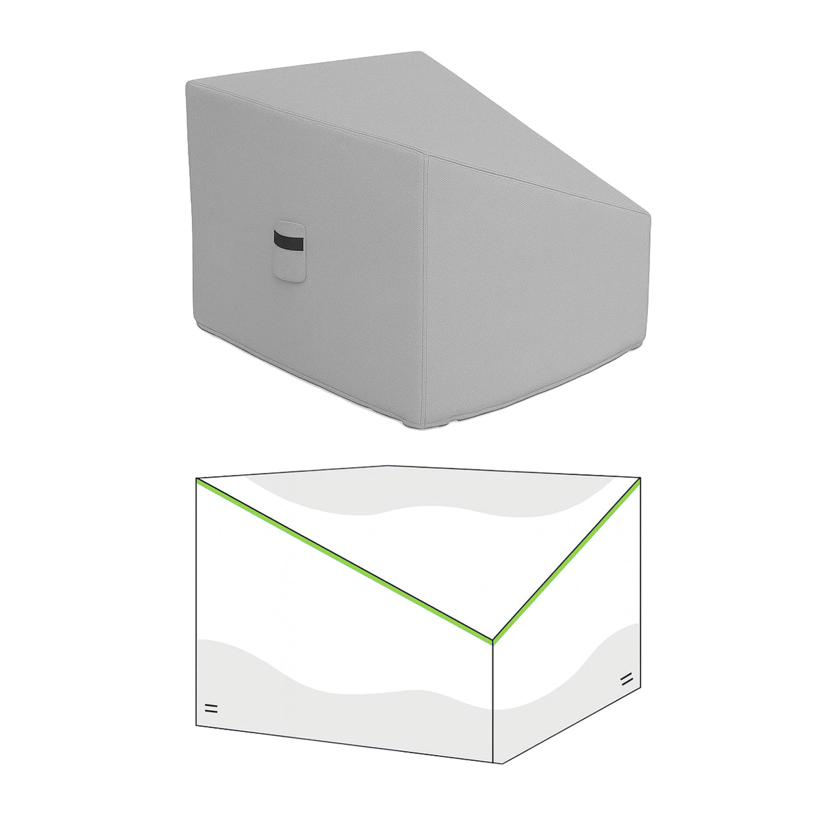 Custom Slanted Square Covers