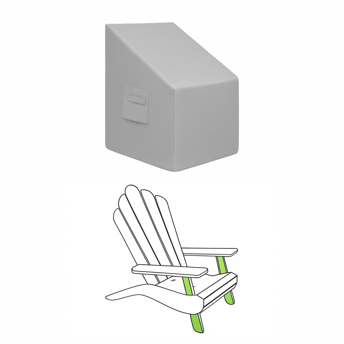 Custom Classic Adirondack Chair Cover