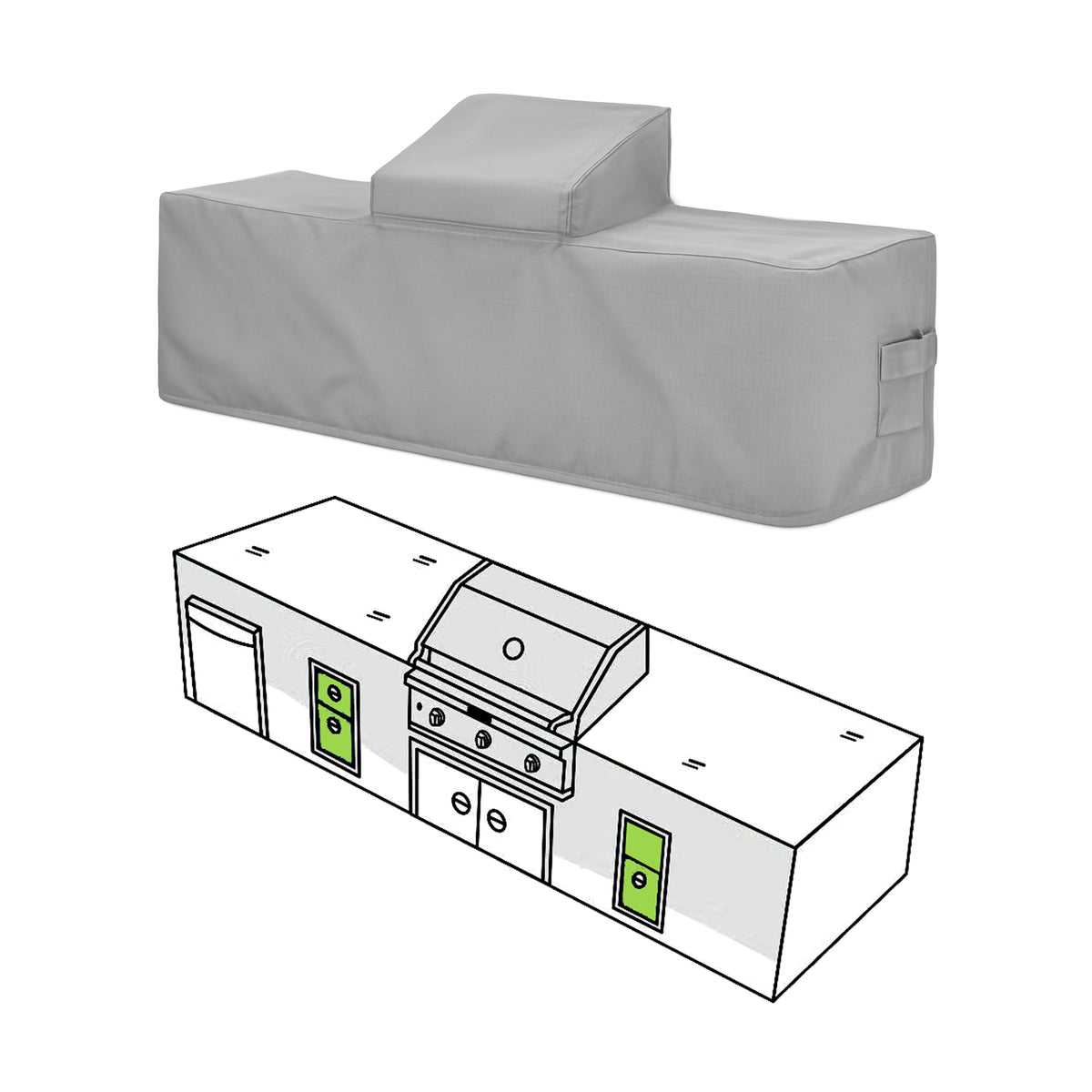 Custom Kitchen Island Cover