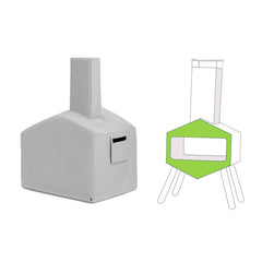 Custom Modern Geometric Chiminea Covers