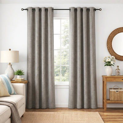 Custom Metal Greenscape Sheer Curtain - Primary image