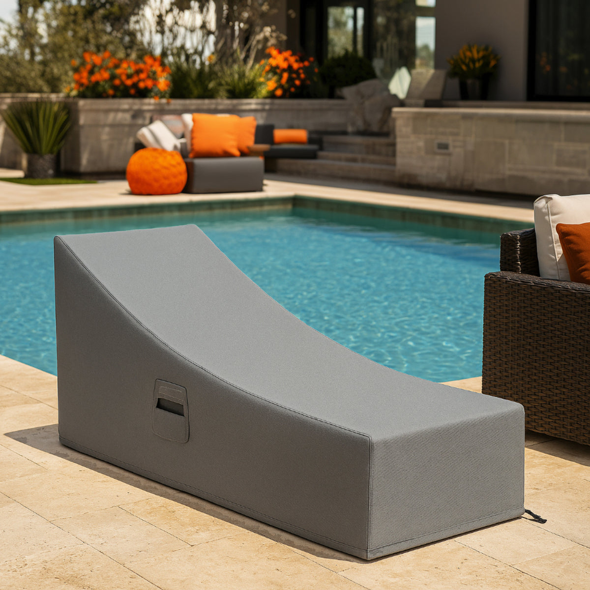 Custom Classic Chaise Lounge Cover