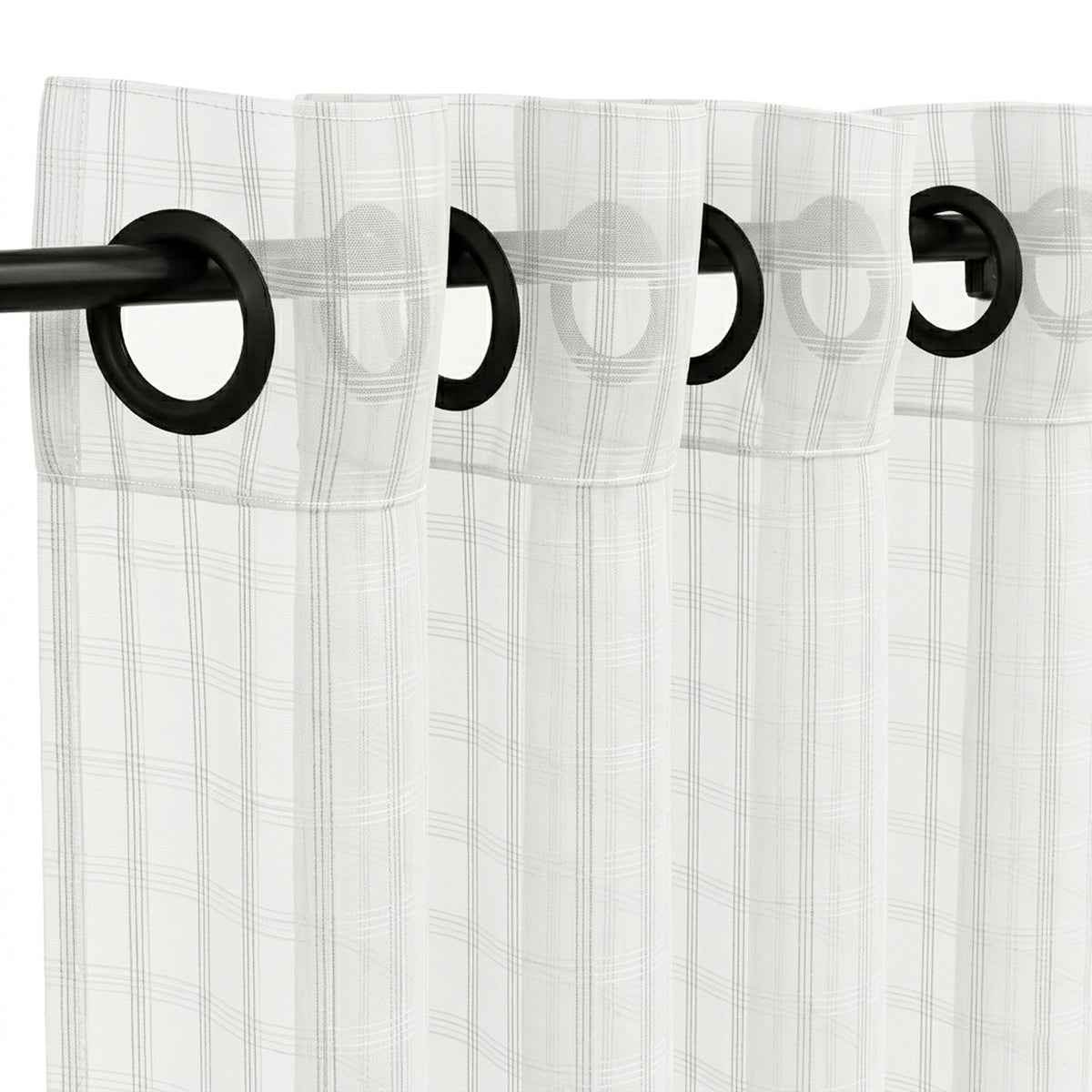 Moon Square Jacquard Sheer Curtain - view 2