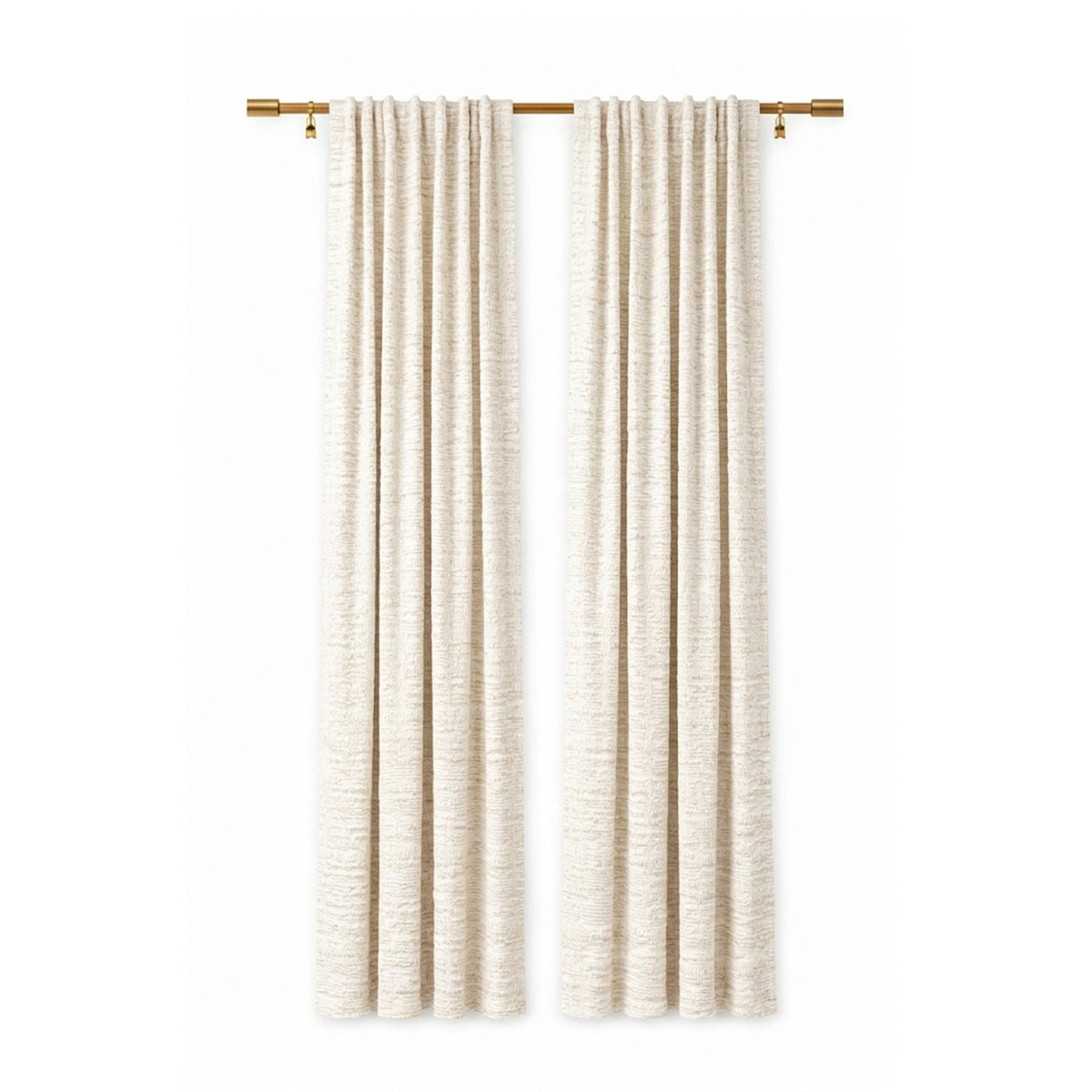 Graphic Moon Stone Weave Curtain - view 2