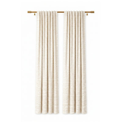 Graphic Moon Stone Weave Curtain - Secondary image