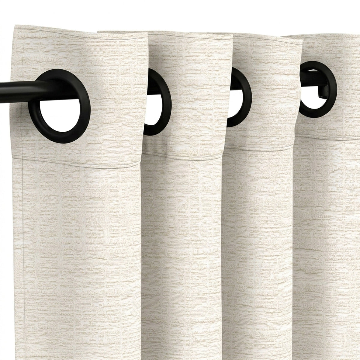 Graphic Moon Stone Weave Curtain - view 4