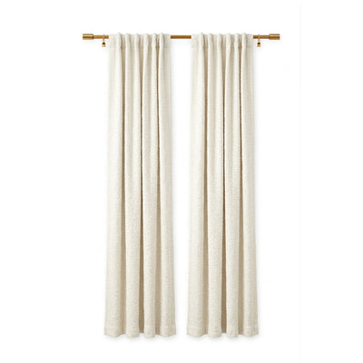 Snow Storm Moon Stone Textured Curtain - Secondary image