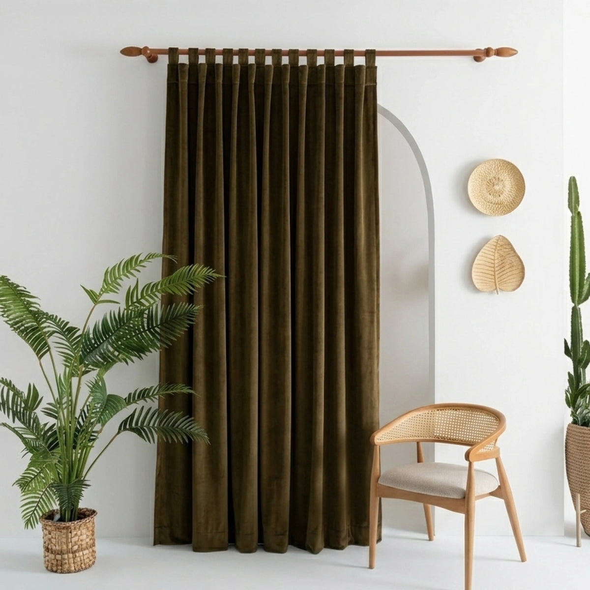 Moss Luxury Plush Drape