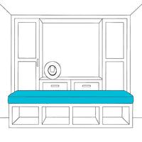 Mudroom Bench Cushions / Pad |  ZIPCushions